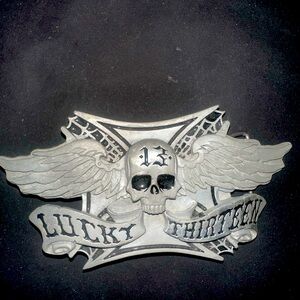 2003 Lucky 13 belt buckle.